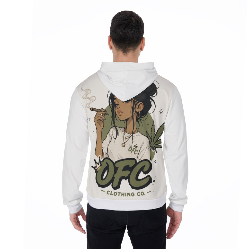 All-Over Print Men's Thicken Pullover Hoodie