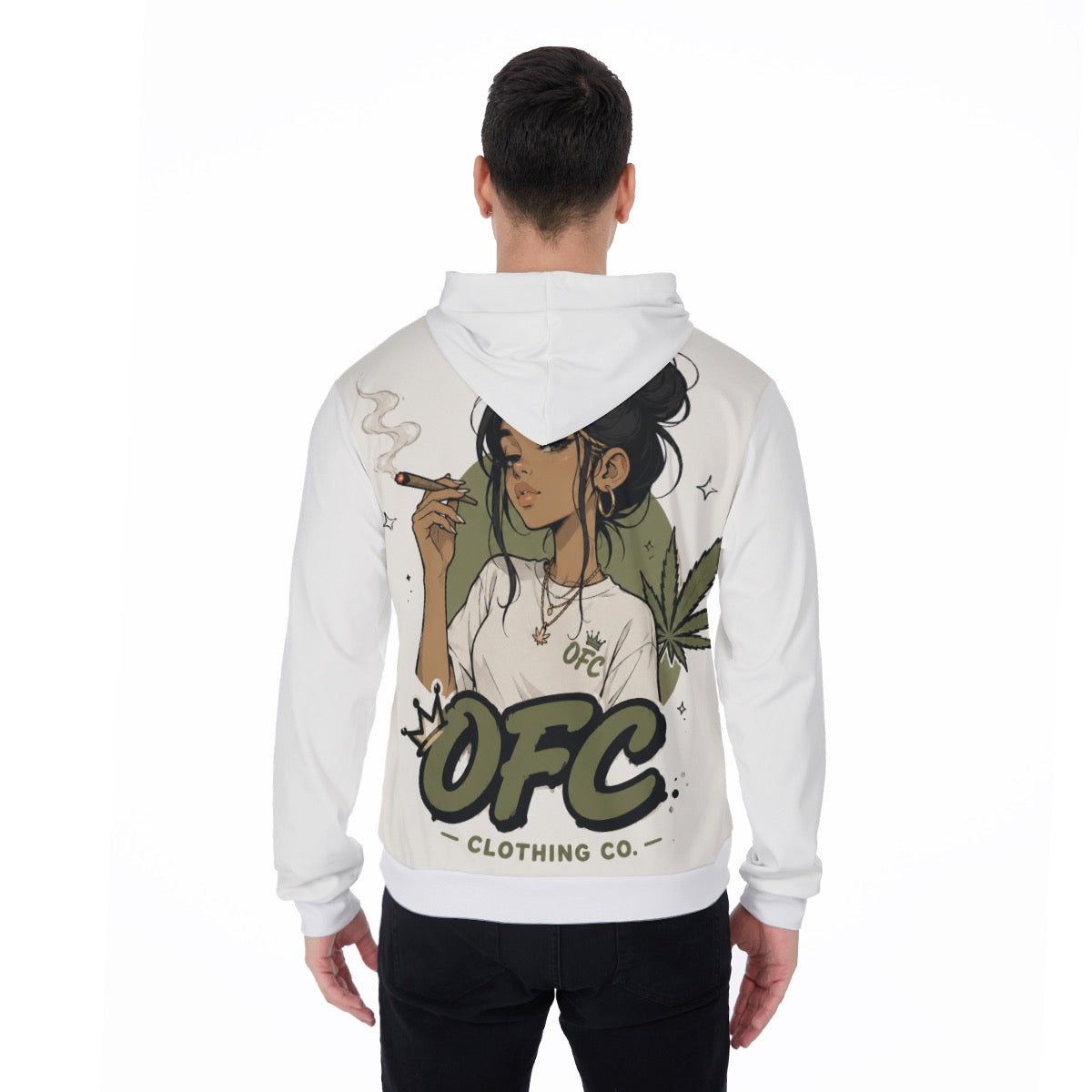All-Over Print Men's Thicken Pullover Hoodie