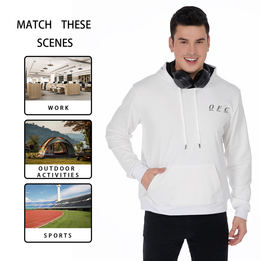 All-Over Print Men's Thicken Pullover Hoodie